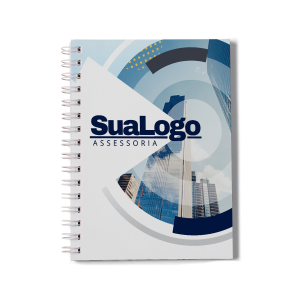 Caderno Capa Dura A5 personalizado Empresarial Capa Dura 155x215mm Capa 4/0 / Miolo Padrão PB Laminação Wire-o Sem Opções